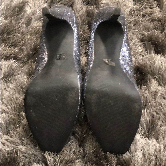 Beautiful Silver Glitter Heels - Picture 3 of 5